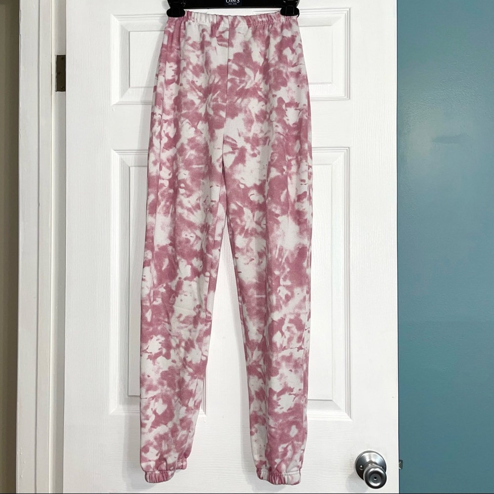 Cute and Trendy Pink Tie Dye Sweatpants/Joggers